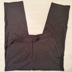 Investments Charcoal Gray Pull-On Stretch Work Pants